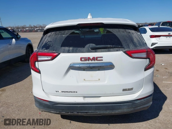 2022 GMC Terrain SLE with VIN 3GKALMEV1NL289914, listed as a IAAI auction lot 41694481 with 60,369 mi miles. Bid and sale history available at carsss.com. Image 17.