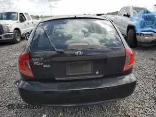 2003 Kia Rio with VIN KNADC165036169340, listed as a Copart auction lot 51538975 with 136,054 mi miles and Salvage Title. Bid and sale history available at carsss.com. Image 6.