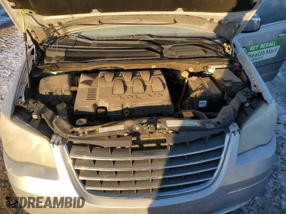 2010 Chrysler Town & Country Touring with VIN 2A4RR5DX8AR207111, listed as a Copart auction lot 41771685 with 196,743 mi miles and Salvage Title. Bid and sale history available at carsss.com. Image 12.