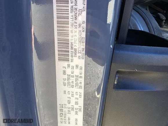 2019 Ram ProMaster Cargo Van with VIN 3C6TRVDG0KE514584, listed as a Copart auction lot 47886655 with 79,829 mi miles and Clean Title. Bid and sale history available at carsss.com. Image 10.
