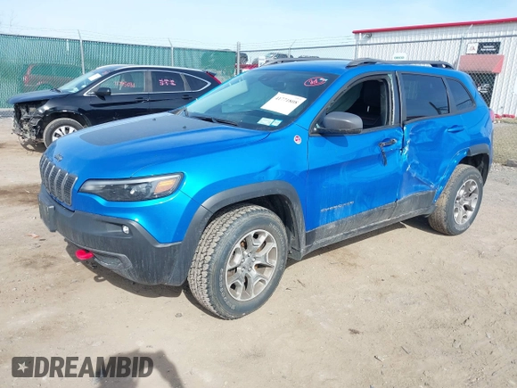2021 Jeep Cherokee Trailhawk with VIN 1C4PJMBX4MD222987, listed as a IAAI auction lot 41771808 with 52,533 mi miles and . Bid and sale history available at DreamBid. Image 17.