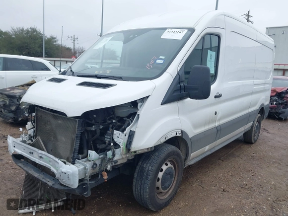 2023 Ford Transit Cargo with VIN 1FTBR1C84PKA65079, listed as a IAAI auction lot 41423167 with 68,899 mi miles and . Bid and sale history available at DreamBid. Image 18.