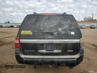 2017 Ford Expedition EL Platinum with VIN 1FMJK1MT6HEA39372, listed as a Copart auction lot 43160595 with 163,669 mi miles and Salvage Title. Bid and sale history available at carsss.com. Image 6.