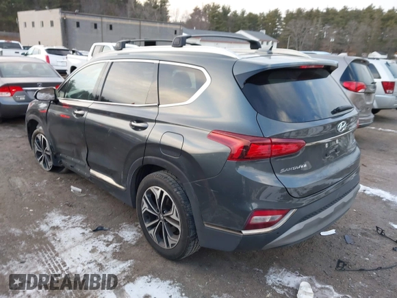 2020 Hyundai Santa Fe Limited with VIN 5NMS5CAA9LH257732, listed as a IAAI auction lot 41303693 with 112,026 mi miles. Bid and sale history available at carsss.com. Image 3.