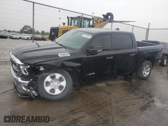 2019 Ram 1500 Big Horn z VIN 1C6SRFFT7KN854273, wystawiony jako Copart lot #48155855 z przebiegiem 92 660 mil mil oraz Szkoda całkowita • Salvage title. Historia ofert i sprzedaży dostępna na DreamBid. Obrazek 1.