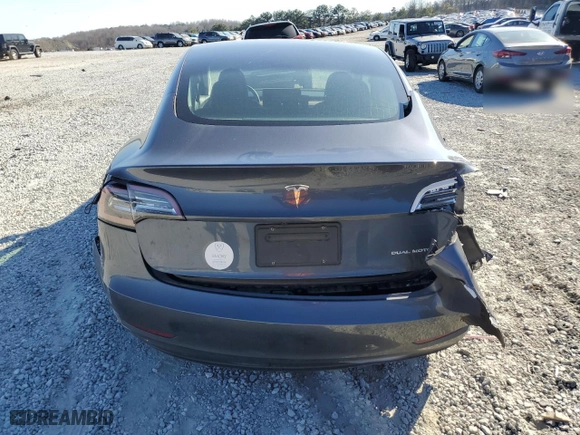 2020 Tesla Model 3 Long Range with VIN 5YJ3E1EB4LF666637, listed as a Copart auction lot 46990765 with 37,900 mi miles and Salvage Title. Bid and sale history available at carsss.com. Image 6.