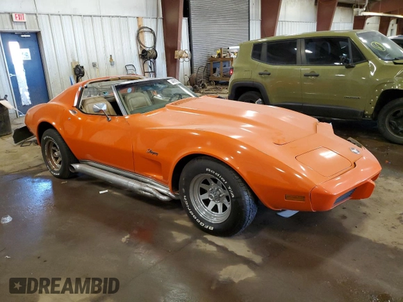 1976 Chevrolet Corvette with VIN 1Z37L6S427043, listed as a Copart auction lot 44618805 with 63,566 mi miles and Clean title. Bid and sale history available at DreamBid. Image 4.