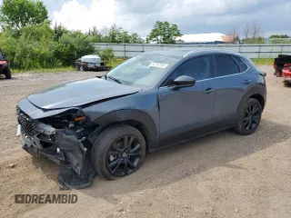 2023 Mazda CX-30 S Preferred z VIN 3MVDMBCM4PM546046, wystawiony jako Copart lot #62743765 z przebiegiem 22 382 mil mil oraz Szkoda całkowita • Salvage title. Historia ofert i sprzedaży dostępna na DreamBid. Obrazek 1.