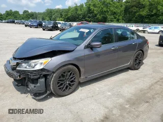 2016 Honda Accord Sport z VIN 1HGCR2F53GA184969, wystawiony jako Copart lot #64504045 z przebiegiem 165 146 mil mil oraz Szkoda całkowita • Salvage title. Historia ofert i sprzedaży dostępna na DreamBid. Obrazek 1.