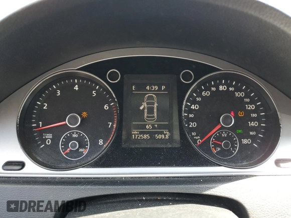 2012 Volkswagen CC Sport PZEV with VIN WVWMP7AN0CE546210, listed as a Copart auction lot 53849935 with 172,585 mi miles and Salvage Title. Bid and sale history available at carsss.com. Image 9.