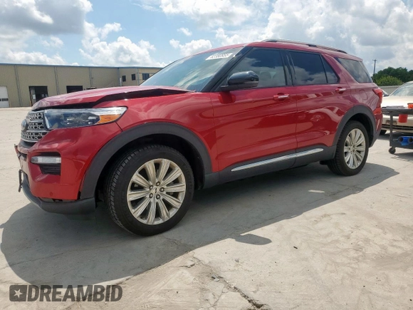 2020 Ford Explorer Limited z VIN 1FMSK8FH2LGD03528, wystawiony jako Copart lot #62380955 z przebiegiem 53 991 mil mil oraz Szkoda całkowita • Salvage title. Historia ofert i sprzedaży dostępna na DreamBid. Obrazek 1.
