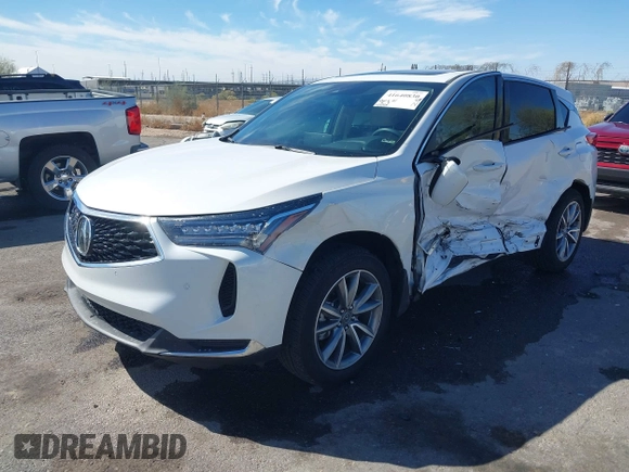 2024 Acura RDX Technology with VIN 5J8TC2H54RL026193, listed as a IAAI auction lot 41640830 with 4,586 mi miles and . Bid and sale history available at carsss.com. Image 2.