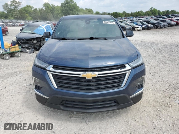 2023 Chevrolet Traverse LS z VIN 1GNERFKW8PJ112735, wystawiony jako Copart lot #60020405 z przebiegiem 72 912 mil mil oraz Szkoda całkowita • Salvage title. Historia ofert i sprzedaży dostępna na DreamBid. Obrazek 5.