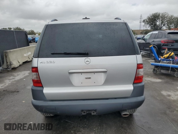 2003 Mercedes-Benz M-Class 3.2L with VIN 4JGAB54EX3A383294, listed as a Copart auction lot 88241985 with 163,244 mi miles and Salvage Title. Bid and sale history available at carsss.com. Image 6.
