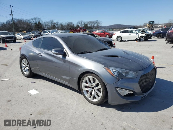 2015 Hyundai Genesis Coupe 3.8L Base with VIN KMHHT6KJ9FU128558, listed as a Copart auction lot 48513645 with 84,697 mi miles and Clean title. Bid and sale history available at DreamBid. Image 4.