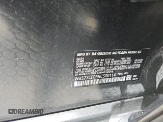 2024 BMW iX xDrive50 z VIN WB523CF05RCS00114, wystawiony jako Copart lot #56997255 z przebiegiem 12 548 mil mil oraz Tytuł czysty. Historia ofert i sprzedaży dostępna na DreamBid. Obrazek 12.