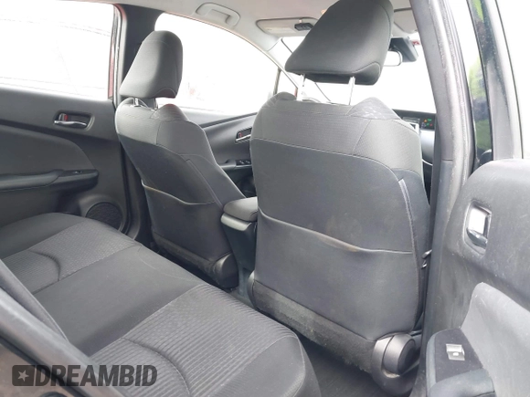 2017 Toyota Prius Two with VIN JTDKBRFU6H3547186, listed as a IAAI auction lot 42187586 with 214,219 mi miles and . Bid and sale history available at carsss.com. Image 8.
