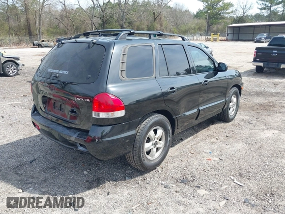 2006 Hyundai Santa Fe GLS with VIN KM8SC13D16U094777, listed as a IAAI auction lot 41803425 with 156,130 mi miles. Bid and sale history available at carsss.com. Image 4.