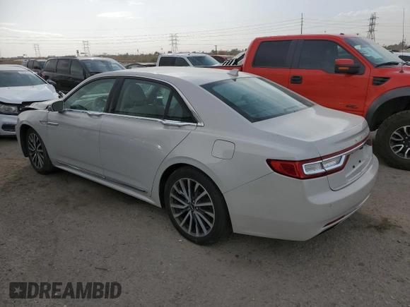 2020 Lincoln Continental Standard with VIN 1LN6L9VK5L5601259, listed as a Copart auction lot 87613025 with 50,186 mi miles and Salvage Title. Bid and sale history available at carsss.com. Image 2.