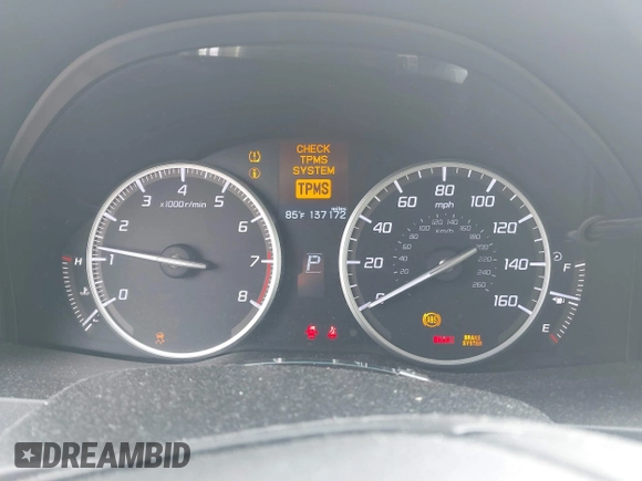 2013 Acura RDX with VIN 5J8TB4H39DL004891, listed as a IAAI auction lot 41790254 with 137,172 mi miles. Bid and sale history available at carsss.com. Image 7.