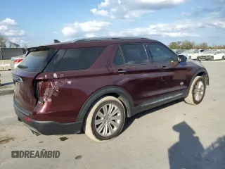 2022 Ford Explorer King Ranch with VIN 1FM5K7LC2NGA20775, listed as a Copart auction lot 44590075 with 58,560 mi miles and Salvage Title. Bid and sale history available at carsss.com. Image 3.