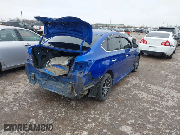2014 Nissan Sentra SV with VIN 3N1AB7AP3EY322277, listed as a IAAI auction lot 41434612 with 124,668 mi miles and . Bid and sale history available at DreamBid. Image 4.