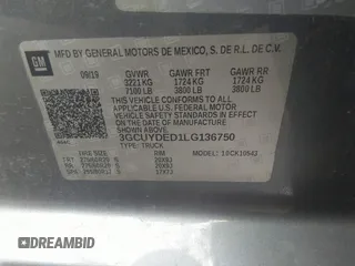 2020 Chevrolet Silverado 1500 LT z VIN 3GCUYDED1LG136750, wystawiony jako IAAI lot #41341161 z przebiegiem 47 049 mil mil oraz . Historia ofert i sprzedaży dostępna na DreamBid. Obrazek 9.