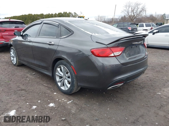 2015 Chrysler 200 S with VIN 1C3CCCBG9FN516065, listed as a IAAI auction lot 41921668 with 162,801 mi miles. Bid and sale history available at carsss.com. Image 3.