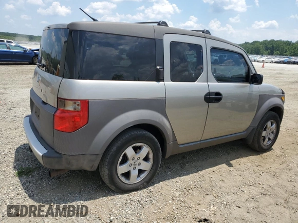 2004 Honda Element EX with VIN 5J6YH28554L012621, listed as a Copart auction lot 58205334 with 207,794 mi miles and Salvage Title. Bid and sale history available at DreamBid. Image 3.