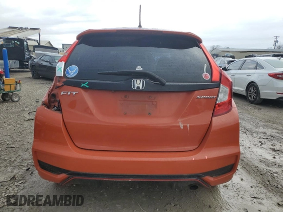 2018 Honda Fit Sport with VIN 3HGGK5G68JM705774, listed as a Copart auction lot 43973815 with 101,293 mi miles and Salvage Title. Bid and sale history available at DreamBid. Image 6.