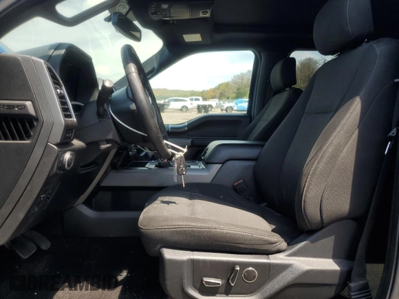 2018 Ford F-150 XL with VIN 1FTEW1E57JKF38196, listed as a Copart auction lot 62701035 with 97,366 mi miles and Salvage title. Bid and sale history available at DreamBid. Image 7.