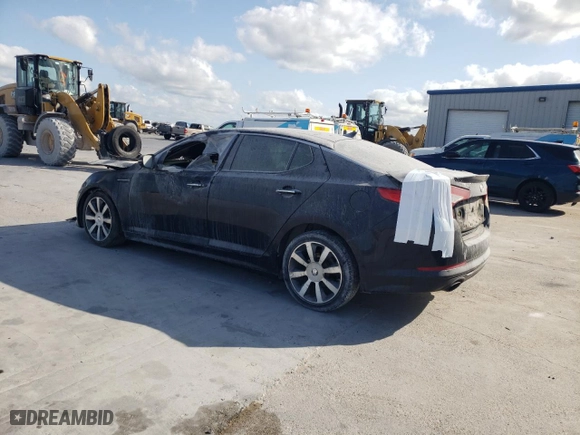 2012 Kia Optima SX with VIN 5XXGR4A6XCG013386, listed as a Copart auction lot 53230285 with 0 mi miles and Salvage Title. Bid and sale history available at carsss.com. Image 2.