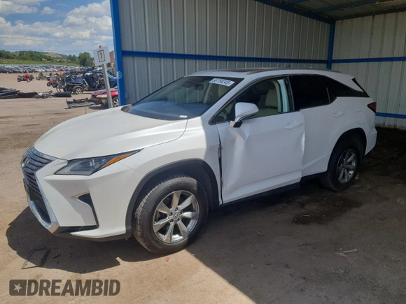 2019 Lexus RX 350L Premium with VIN JTJDZKCA8K2019293, listed as a Copart auction lot 58758245 with 135,591 mi miles and Salvage title. Bid and sale history available at DreamBid. Image 1.