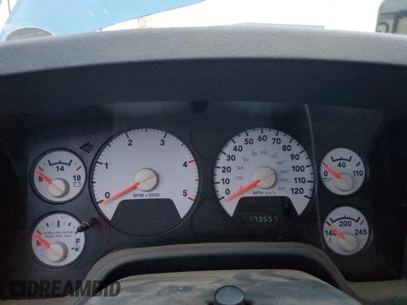 2007 Dodge Ram 3500 SLT with VIN 3D7MX38A97G824926, listed as a Copart auction lot 81108234 with 173,557 mi miles and Salvage Title. Bid and sale history available at carsss.com. Image 9.