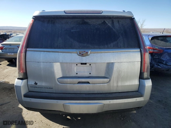 2018 Cadillac Escalade Premium Luxury with VIN 1GYS4CKJ0JR160293, listed as a Copart auction lot 88935895 with 99,035 mi miles and Salvage Title. Bid and sale history available at carsss.com. Image 6.
