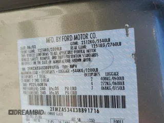 2003 Ford Windstar SEL z VIN 2FMZA534X3BB91716, wystawiony jako Copart lot #75205064 z przebiegiem 132 038 mil mil oraz Nie do naprawy • Non repairable. Historia ofert i sprzedaży dostępna na DreamBid. Obrazek 13.