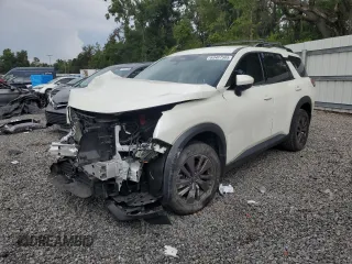 2024 Nissan Pathfinder SV с VIN 5N1DR3BA2RC200075, выставлен на аукционе Copart как лот 63467585 с пробегом 35 160 миль миль и На запчасти • Non repairable. История ставок и продаж доступна на DreamBid. Изображение 1.