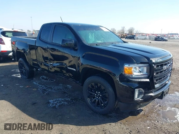 2021 GMC Canyon 2WD Elevation with VIN 1GTH5CEN4M1293315, listed as a IAAI auction lot 41754009 with 42,971 mi miles. Bid and sale history available at carsss.com. Image 1.