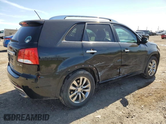 2012 Kia Sorento SX with VIN 5XYKW4A24CG188745, listed as a Copart auction lot 47576515 with 221,592 mi miles and Salvage Title. Bid and sale history available at carsss.com. Image 3.