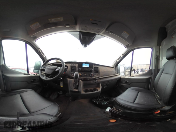 2023 Ford Transit Cargo with VIN 1FTBR3U80PKA40125, listed as a IAAI auction lot 41709473 with 83,626 mi miles and . Bid and sale history available at DreamBid. Image 19.