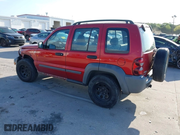 2005 Jeep Liberty Sport with VIN 1J4GL48K95W662399, listed as a IAAI auction lot 41900952 with 127,230 mi miles. Bid and sale history available at carsss.com. Image 3.