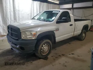 2008 Dodge 2500 ST with VIN 3D7KS26D38G244747, listed as a Copart auction lot 52022295 with 181,034 mi miles and Clean Title. Bid and sale history available at carsss.com. Image 1.