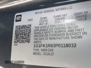 2023 Chevrolet Camaro ZL1 z VIN 1G1FK1R63P0118032, wystawiony jako Copart lot #51035795 z przebiegiem 9030 mil mil oraz Szkody całkowita. Historia ofert i sprzedaży dostępna na DreamBid. Obrazek 10.