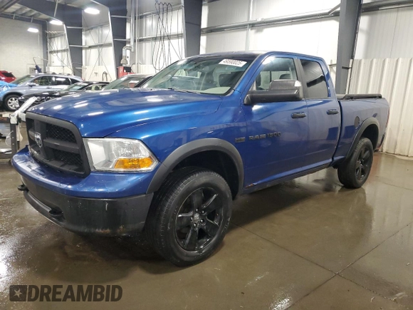 2011 Ram 1500 ST with VIN 1D7RV1GT0BS574495, listed as a Copart auction lot 49590025 with 153,084 mi miles and Salvage Title. Bid and sale history available at carsss.com. Image 1.