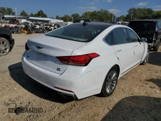 2017 Genesis G80 3.8L with VIN KMHGN4JE4HU193223, listed as a Copart auction lot 68315563 with 34,690 mi miles and Salvage Title. Bid and sale history available at carsss.com. Image 3.