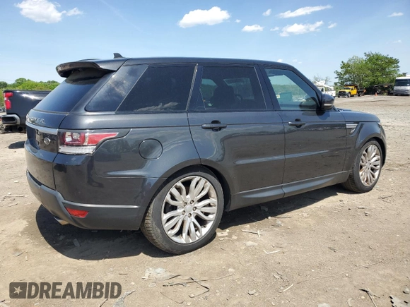 2016 Land Rover Range Rover Sport HSE with VIN SALWR2PF3GA110303, listed as a Copart auction lot 55265955 with 65,303 mi miles and Clean Title. Bid and sale history available at DreamBid. Image 3.