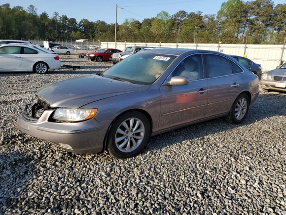 2007 Hyundai Azera SE with VIN KMHFC46F67A186888, listed as a Copart auction lot 51207075 with 128,801 mi miles and Salvage Title. Bid and sale history available at carsss.com. Image 1.