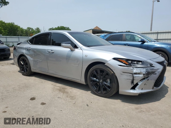 2022 Lexus ES 300h F Sport with VIN 58AGA1C16NU023275, listed as a Copart auction lot 59368385 with 56,719 mi miles and Salvage title. Bid and sale history available at DreamBid. Image 4.