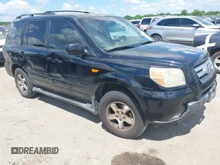 2007 Honda Pilot EX-L with VIN 5FNYF28587B039847, listed as a IAAI auction lot 42228316 with 237,912 mi miles and . Bid and sale history available at DreamBid. Image 1.