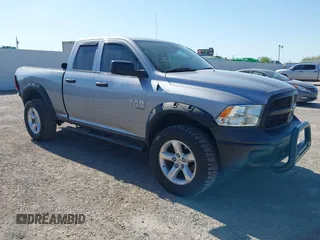 2019 Ram 1500 Tradesman with VIN 1C6RR6FG0KS613674, listed as a IAAI auction lot 42000480 with 80,528 mi miles and . Bid and sale history available at DreamBid. Image 1.